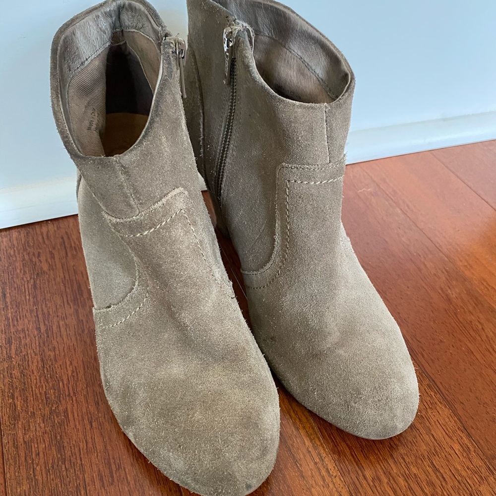 Tan Suede Booties - Picture 2 of 5